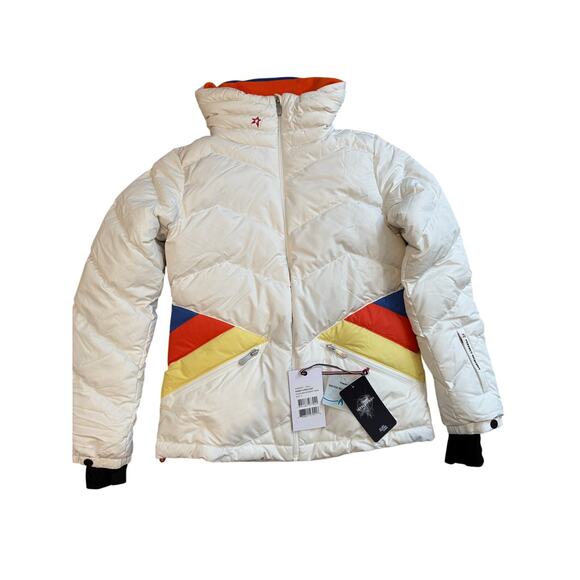 (S) $580 NWT‎ Perfect Moment Performance Ski Après Duvet Down Jacket Snow White - Picture 5 of 12